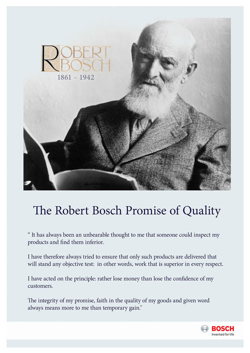 Robert Bosch Promise of Quality